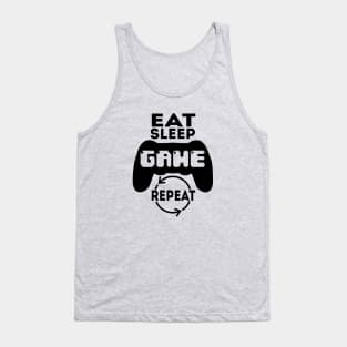 Eat Sleep Game Repeat Tank Top